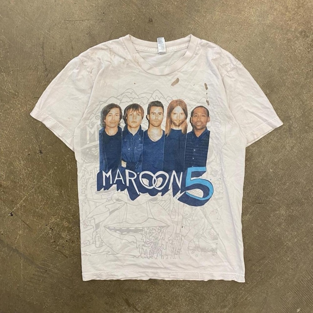 Y2K Maroon 5 North America Tour 2005 Adam Levine Womens American Apparel Shirt S